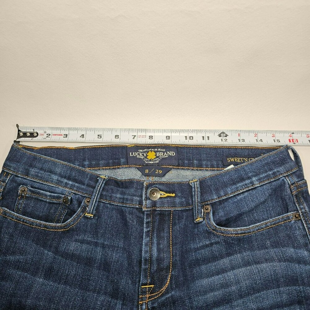 Lucky Brand Sweet 'N Crop Mid Rise Capri Jeans Women's Size 8/29 Blue 29x24" - Picture 7 of 9